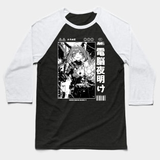 Cyberpunk Anime Cyborg Girl Japan Streetwear Japanese Manga Aesthetic Baseball T-Shirt